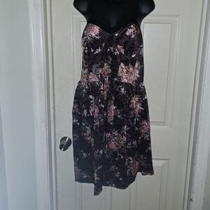 Xhilaration floral dress adjustable Spaghetti straps size XXL